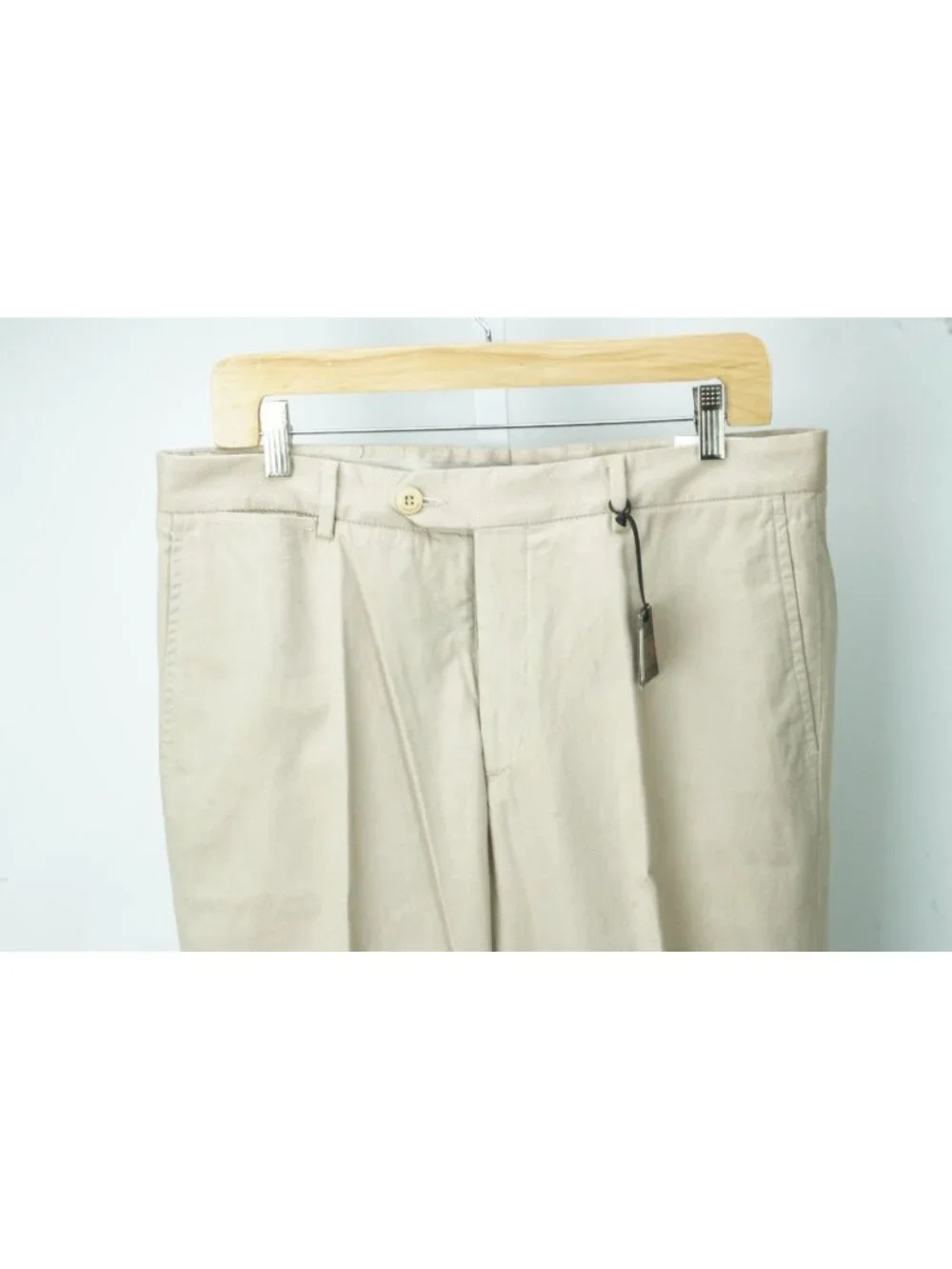 Corneliani ID Beige Twill Cotton Chino Dress Pants Sz 48R EU BRAND NEW